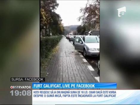 Mare e grădina Internetului. Doi tineri au postat pe Facebook un filmuleț în care fură dintr-o mașină