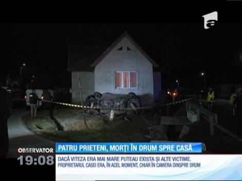 Patru prieteni, morți în drum spre casă, pe o șosea din Sibiu
