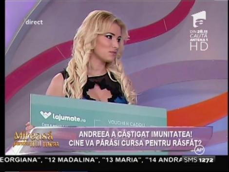 Andreea a eliminat-o pe Ștefania din cursa pentru răsfăț!