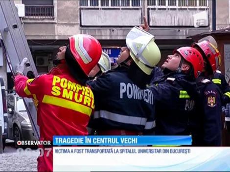 O femeie s-a prăbuşit în gol, între etajele unui bloc în construcţie din Centrul Vechi