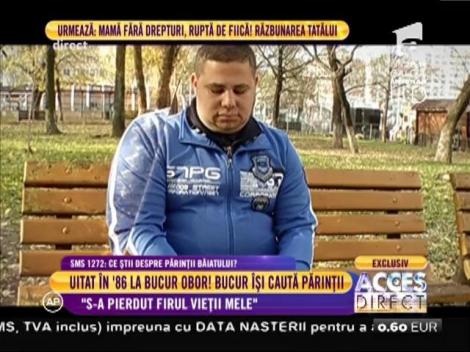 Uitat în 1986 la Bucur Obor, Bucur își caută părinții: ”Mamă, te iubesc! Dacă mă auzi, vino la mine”
