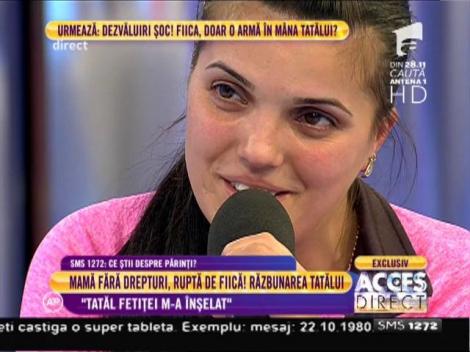 Mama fără drepturi: ”Nu-mi spunea nimic de fată. Mă înjura și îmi închidea telefonul!”