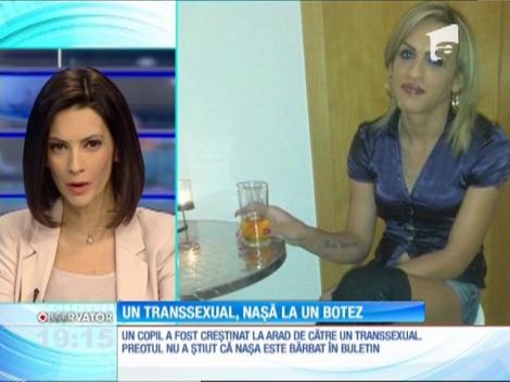 Un botez în Arad s-a încheiat cu scandal după ce naşa s-a dovedit a fi naş! Nici preotul, nici părinţii copilului nu au ştiut că naşa Simona este transsexu