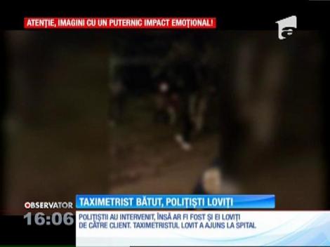 Taximetrist lovit de clientul din maşină