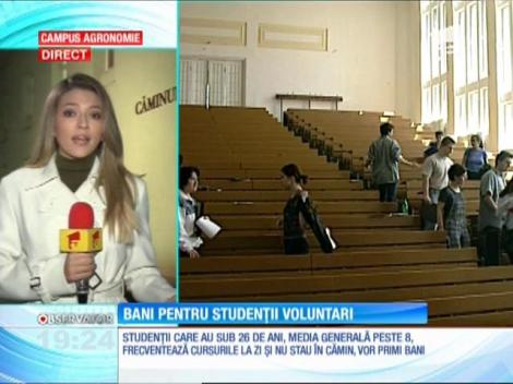 Studenții primesc bani de chirie, mâncare și cărți, dacă îndeplinesc câteva condiții!