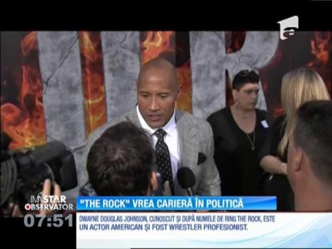 Dwayne Johnson "The Rock" îşi doreşte o carieră în politică