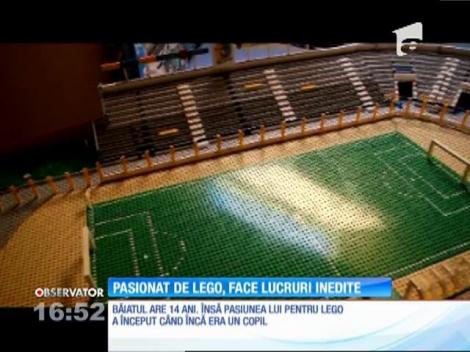 Un adolescent pasionat de Lego a creat o replica a unui stadionului din Satu Mare!