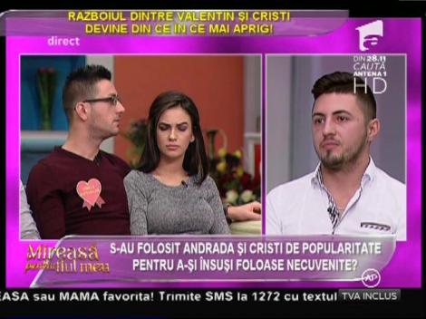 Valentin: ”După ieșirea din competiție voi refuza cadourile în bani”