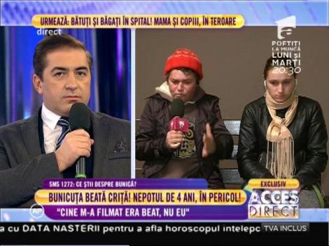 Bunica copilului de 4 ani: "Cine m-a filmat era beat, nu eu"