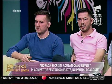 Andrada şi Marius, acuzaţi că au revenit în competiţie pentru conflicte, nu pentru dragoste!