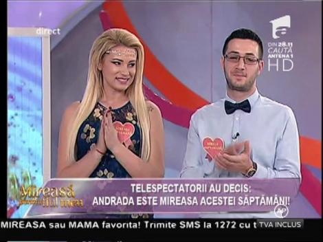 Andrada a fost desemnată "Mireasa Săptămânii"