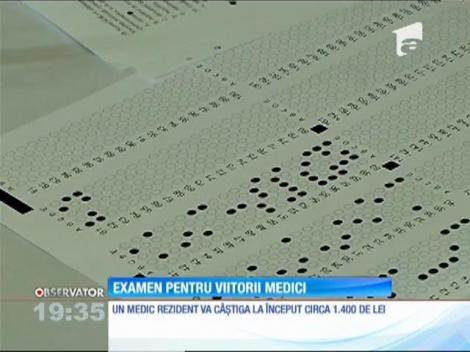 Viitorii medici au dat, astăzi, examenul de rezidenţiat