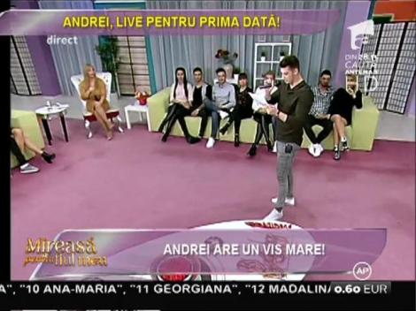 Andrei de la "Mireasă pentru fiul meu" se lansează în muzică? "Viața unui concurent", prima piesă cântată LIVE de concurent. Versurile sunt 100% originale