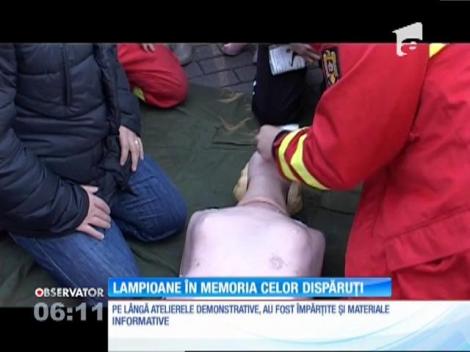 Peste 100 de lampioane au fost lansate în Bistriţa în memoria victimelor accidentelor de circulaţie