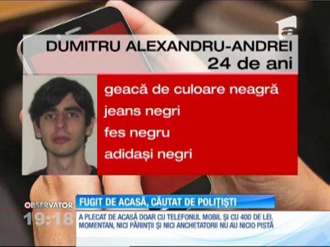 Andrei Alexandru, un tânăr de 24 de ani, din București, a dispărut de acasă