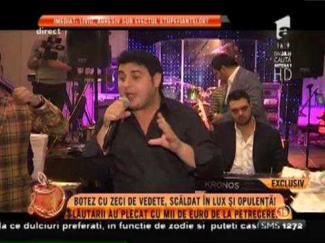 Lăutarii, mai bogaţi cu mii de euro după mega party-ul de la botezul fetiței lui Nadir