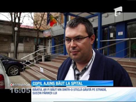 Un copil de 6 ani din judeţul Botoşani a ajuns la spital aproape în comă alcoolică