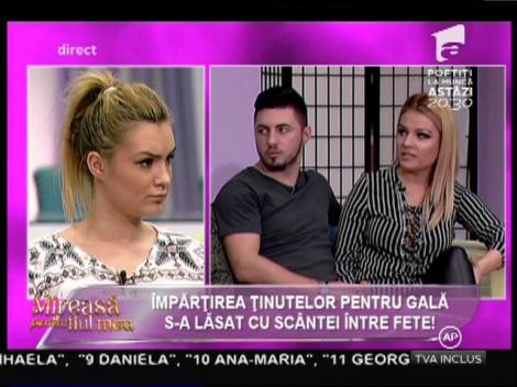 Scântei între fete la împărţirea ţinutelor pentru gală!