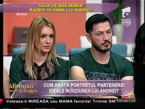 Cum arată portretul partenerei ideale în viziunea lui Andrei?