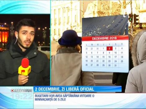 2 decembrie, zi liberă oficial