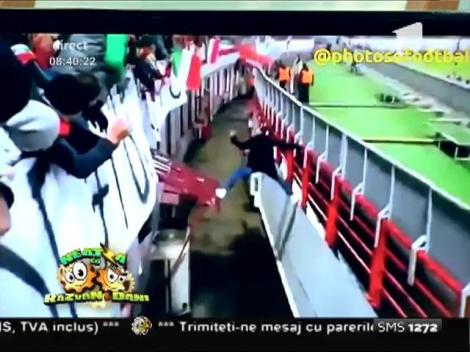 Smiley news: Cum să scapi de stewardzi în cel mai inedit mod? A demonstrat-o un fan a lui Lokomotiv Moscova