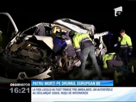 Accident grav în Vrancea! Un microbuz a intrat pe contrasens și s-a ciocnit violent cu un TIR