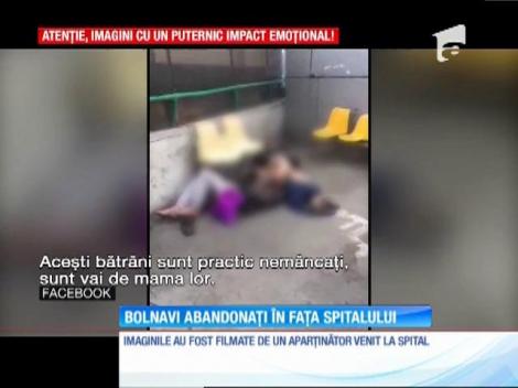 Doi bolnavi au fost abandonați în curtea Spitalului Universitar din Capitală