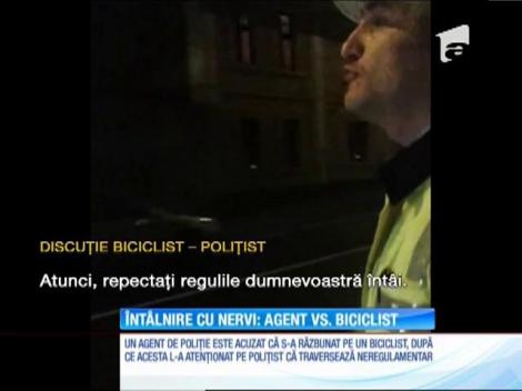 Un agent de poliție, acuzat că s-a răzbunat pe un biciclist