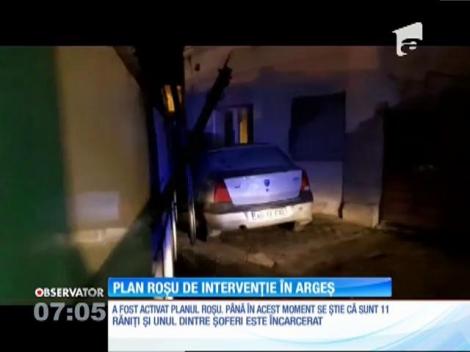 E cod roşu de intervenţie în Piteşti! Două autobuze au fost implicate într-un grav accident de circulaţie