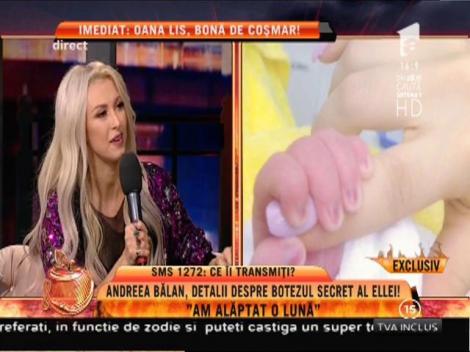 Andreea Bălan: ”Fetița mea nu plânge deloc!”