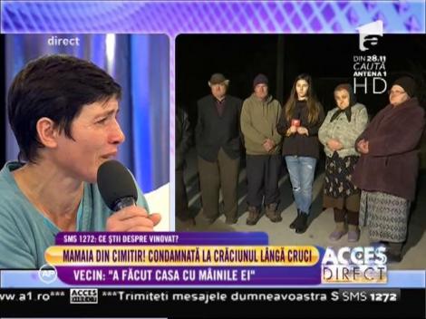 Vecinii bunicii din cimitir: ”A construit casa cu mâinile ei”