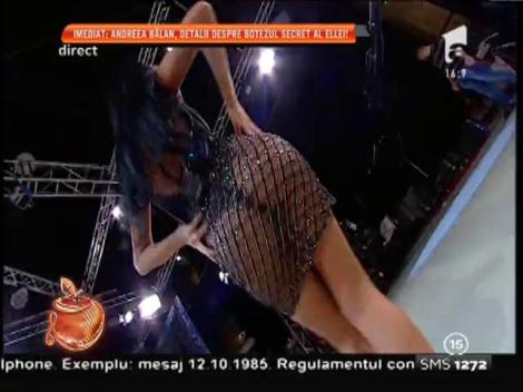 Daniela Crudu, încă o seară memorabilă. Dans lasciv și fără inhibiții într-o rochie transparentă!