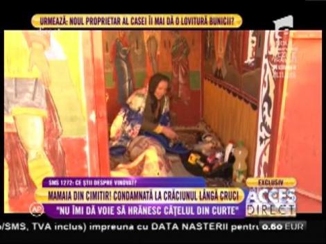 Mamaia din cimitir: ”Sunt în ultima fază. Intru în greva foamei!”