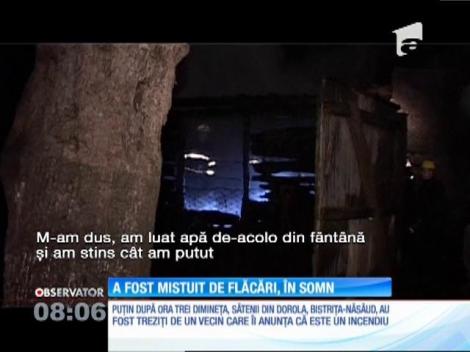 A murit carbonizat, în somn