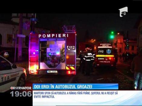 Eroii din autobuzele care s-au ciocnit în Pitești