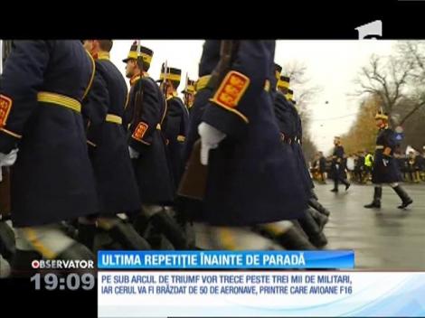Ultima repetiție înainte de parada de 1 Decembrie