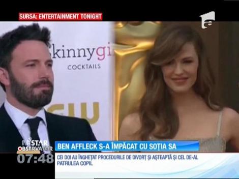 Poveste cu happy end! În plin proces de divorţ, Ben Affleck s-a împăcat cu soţia. Jennifer Garner va deveni mamă pentru a patra oară