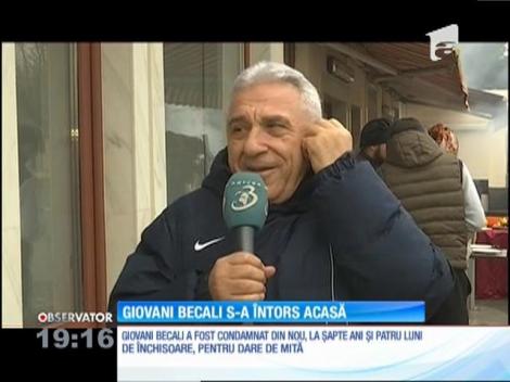 Acuzat că a fugit din ţară de o nouă condamnare, Giovani Becali s-a întors să dea explicaţii