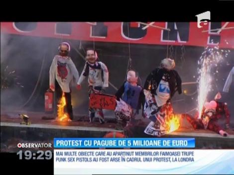 Protest cu pagube de 5 milioane de euro
