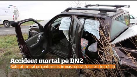 Accident mortal pe DN2, în Buzău! Un bătrân de 75 de ani s-a stins pe loc