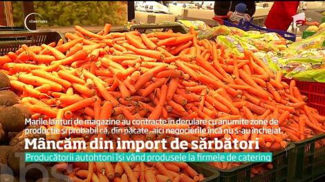 De sărbători, românii mânâncă legume din import