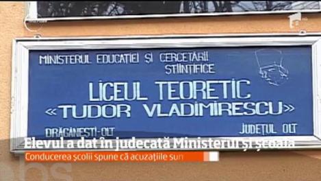 Un elev, nemulţumit de comportamentul foştilor dascăli, din judeţul Olt a dat în judecată fostul liceu