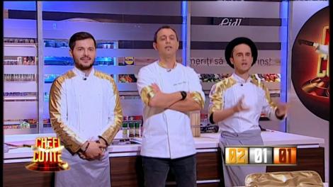 ”Păi și noi, farfuriile noastre când vin??” Crudu, neagră de supărare: S-o ce? SOrinel "Cuţitul de Aur" a câştigat prima probă