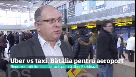 Taximetriștii au organizat un protest spontan la Aeroportul Otopeni