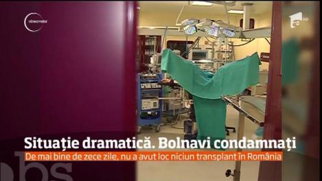 Situaţie dramatică! De zece zile, nu a mai avut loc niciun transplant de organe în România