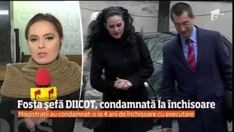 Alina Bica, fosta şefă a DIICOT, condamnată la patru ani de închisoare cu executare