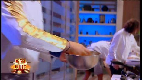 Liviu &icirc;i dă clasă lui Bontea cu un preparat propriu