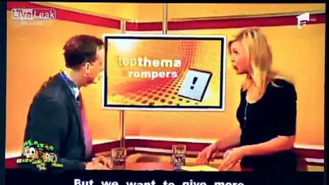 Smiley news: A leşinat în timpul unei emisiuni TV