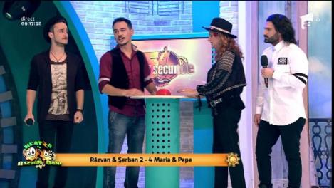 Râzi cu lacrimi! Cel mai tare "5 secunde" de până acum la "Neatza": Maria & Pepe vs. Răzvan & Şerban. Cum s-au descurcat la cultura generală cele patru vedete
