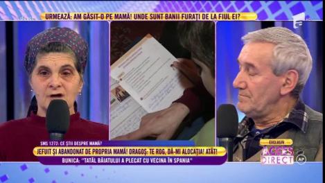 Bunica lui Dragoş: "Tatăl băiatului a plecat cu vecina în Spania"